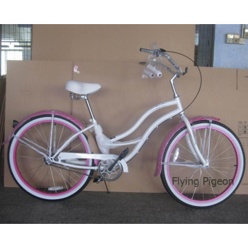 Rear Factory Inner 3 Speed 26" Beautiful Girl Beach Bicycle (FP-BCB-C041)